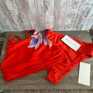 Athleta Two Piece High Rise Bathing Suit New
